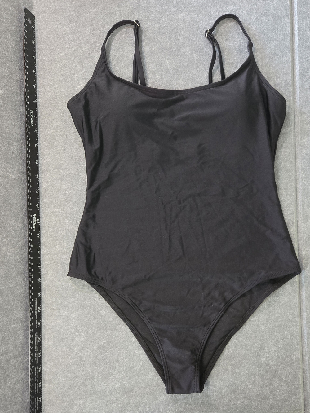 Classic Black One-Piece Swimsuit - Women - Picture 7 of 7